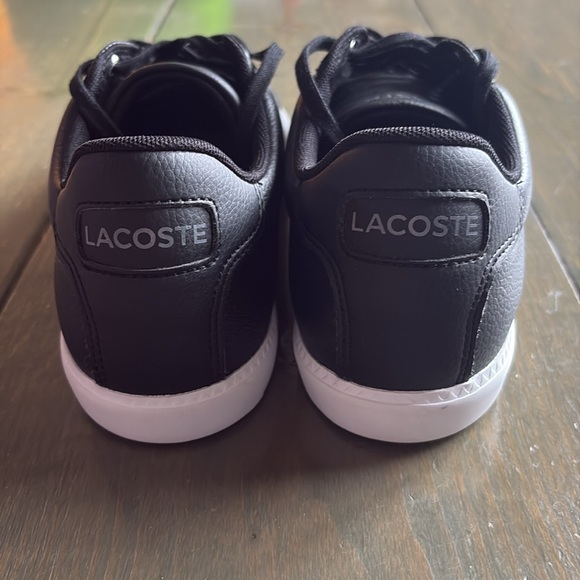 Lacoste “Grad Vulc 120” Mens Black Leather Sneakers - Picture 4 of 6